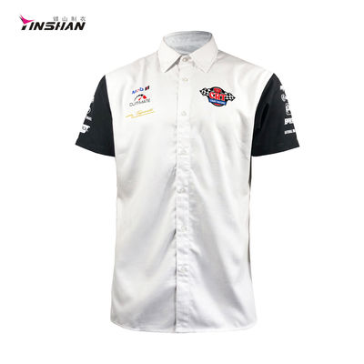 Racing Team 3D Printed Plus Size Sportswear Polo for Men OEM Custom Logos Printing