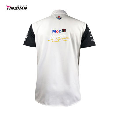 Racing Team 3D Printed Plus Size Sportswear Polo for Men OEM Custom Logos Printing