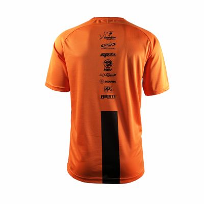 Sublimation Printing Orange T-Shirt for Men S/M/L/XL Custom Logo Craft Printing Promotion
