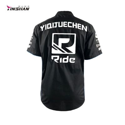 Summer Season Motorcycle Auto Racing Sportswear Custom Logo Team Shirt for Men's F1
