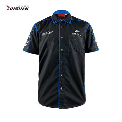 Summer Season Motorcycle Auto Racing Sportswear Custom Logo Team Shirt for Men's F1