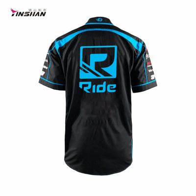 Summer Season Motorcycle Auto Racing Sportswear Custom Logo Team Shirt for Men's F1