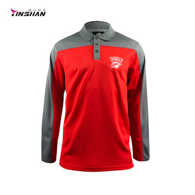 Windproof Custom Logo Printed Polyester Cotton T-shirt Plain Men's Shirt