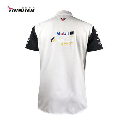 Shirts Tops Style OEM Custom Embroidered Short-sleeved F1 Car Racing T-shirt for Teamwear