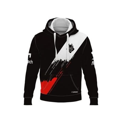 Custom Sportswear Sublimation Print E-Sports Gaming Hoodie with Custom Logo Embroidery
